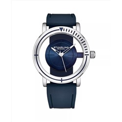 Stuhrling Men s Sniper 3915 Quartz Aviator Watch 42mm, Crosshair Target Dial, Rubber Strap, 5 ATM