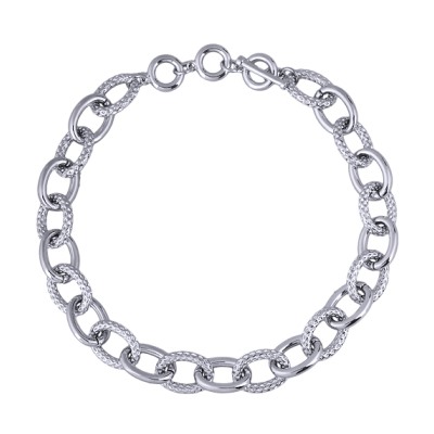 Колье (покрытие палладий) 50см, Есть комплект