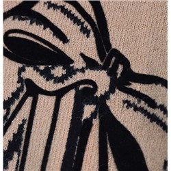 Женский  мягкий жаккардовый свитер с флокированным узором  МАКС МАР*А