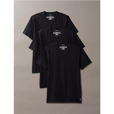 Cotton Stretch Blend 3-Pack Slim Fit V-Neck T-Shirt