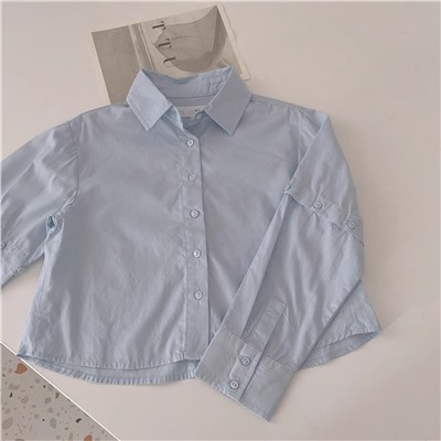 Укороченная рубашка-трансформер для девочек ЗАР*А