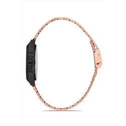 Aqua Di Polo 1987 Unisex Rose Gold Retro Çiçek Desenli Dijital Kol Saati Apwa034003