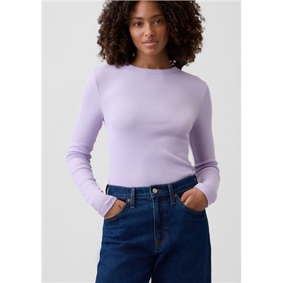 Essential Ribbed Crewneck T-Shirt