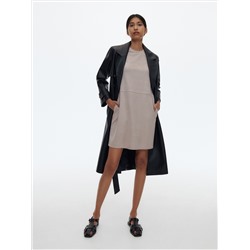 Kleid In Velourslederoptik