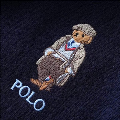 Вязаный мужской джемпер с вышивкой РАЛЬ*Ф Л