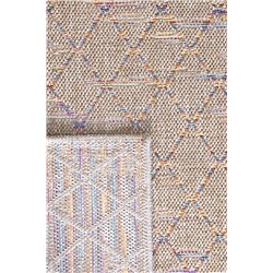 Dimanche Halı - Renkli - 80x300 cm