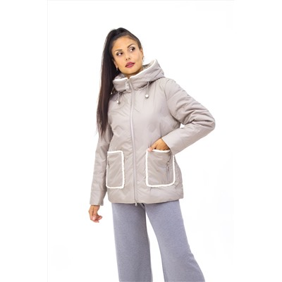 Модная куртка с меховой отделкой Тренд, арт. 926 демисезон.