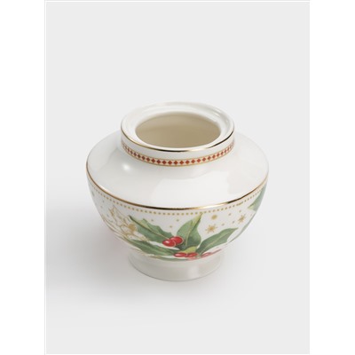 Сахарница, 0,25 л, Пуансеттия и ягоды