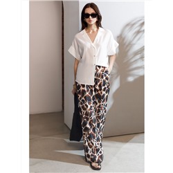 Блузка с коротким рукавом из вискозы с лиоцеллом