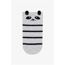 Penti 3 Çift Pamuklu Panda Desenli Patik Çorap
