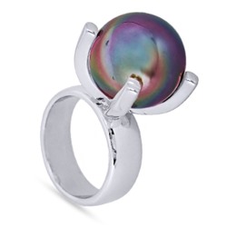 Кольцо (Майорка 16мм бургунди хамелеон; покрытие родий), Есть комплект