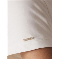 Базовая футболка полуприлегающая из премиального хлопка с эластаном