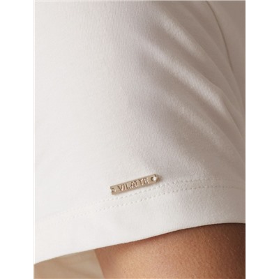 Базовая футболка полуприлегающая из премиального хлопка с эластаном