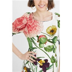 Vestido corto slim mangas abullonadas