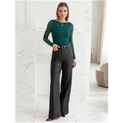 Джемпер с прозрачными рукавами