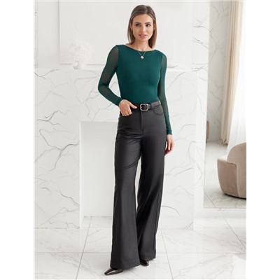 Джемпер с прозрачными рукавами