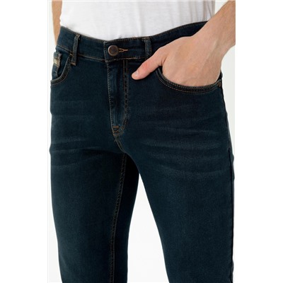 Erkek Koyu Mavi Jean Pantolon