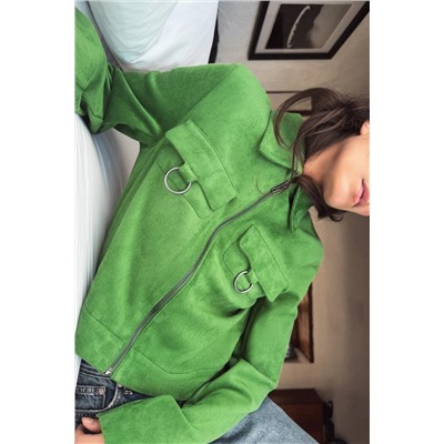 CHAQUETA CROP EFECTO ANTE