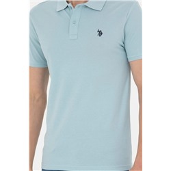 Erkek Açık İndigo Basic Tişört