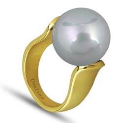 Кольцо (Майорка 16мм мята; покрытие золото), Есть комплект