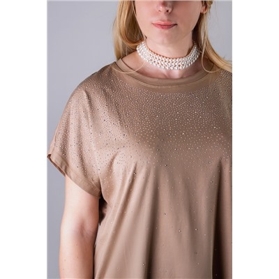 Нарядная футболка со стразами, арт.6167