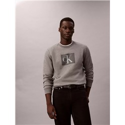 Fleece Layered Monogram Graphic Sweatshirt