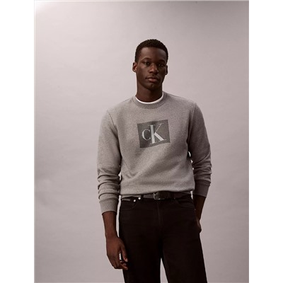 Fleece Layered Monogram Graphic Sweatshirt