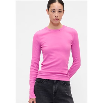 Essential Ribbed Crewneck T-Shirt