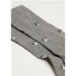 Kurze Herren-Baumwollsocken mit Pets-Print