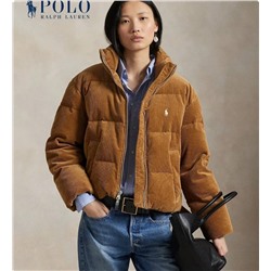 Женская вельветовая куртка пуховик  POL*O Ralp*h Laure*n