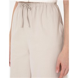 Bej Yüksek Bel Loose Fit Pantolon