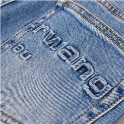 Джинсы стрейчевые прямые с задним карманом  МО*КО