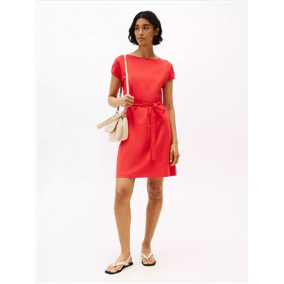 Belted Stretch T-Shirt Dress
