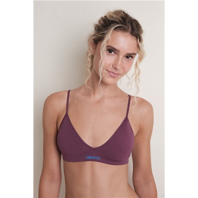 Sujetador seamless triangular burgundy