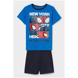 Spider-Man - Shorty-Pyjama - Bio-Baumwolle - 2 teilig