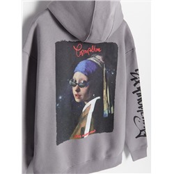 Hoodie mit künstlerischem Druck