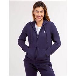 FLEECE FULL ZIP LOGO HOODIE