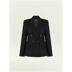 Двубортный жакет из костюмной шерсти, ML744/voyla