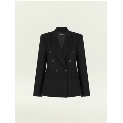 Двубортный жакет из костюмной шерсти, ML744/voyla