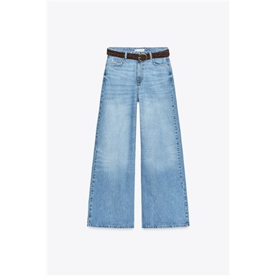 JEANS Z1975 WIDE LEG TIRO ALTO FULL LENGTH CINTURÓN