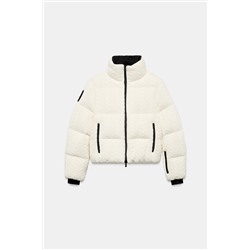 FAUX SHEARLING PADDED ANORAK 80% DOWN 20% FEATHER HEIQ XREFLEX™ RECCO® TECHNOLOGY SKI COLLECTION, CHARACTERISTICS