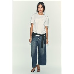 T-SHIRT WITH FRONT BOW