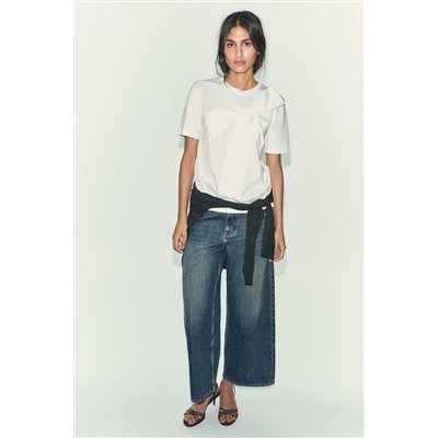 T-SHIRT WITH FRONT BOW