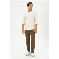 Erkek Krem Sweatshirt