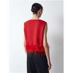 Топ с перьями, B3176/redswan