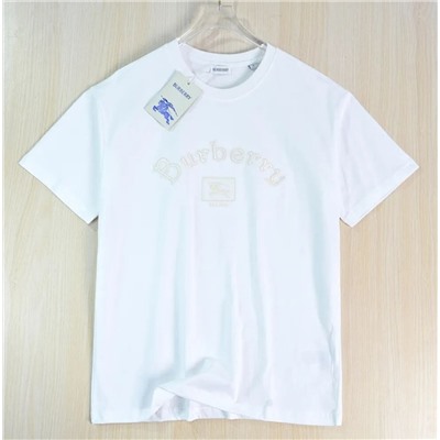 Мужская  хлопковая футболка с вышитыми буквами БАРБЕР*И