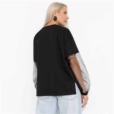 Футболка с акцентными рукавами, Модный бунт