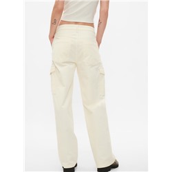 Mid Rise Corduroy '90s Loose Cargo Pants