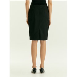 Юбка-карандаш миди из костюмной шерсти, S663/aspect