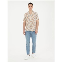 Açık Mavi Tapered Fit Jean Pantolon